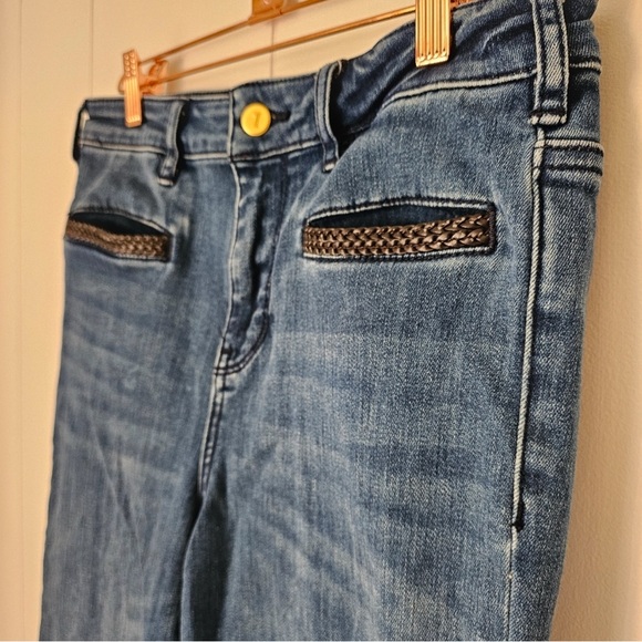 Pilcro & The Letterpress Anthropologie Wide Leg Flare Jeans Short Length - Picture 5 of 9